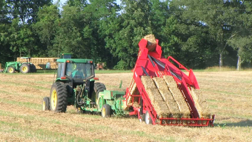 Farmer Square Baling Hay Stock Footage Video 100 Royalty Free 2153 Shutterstock