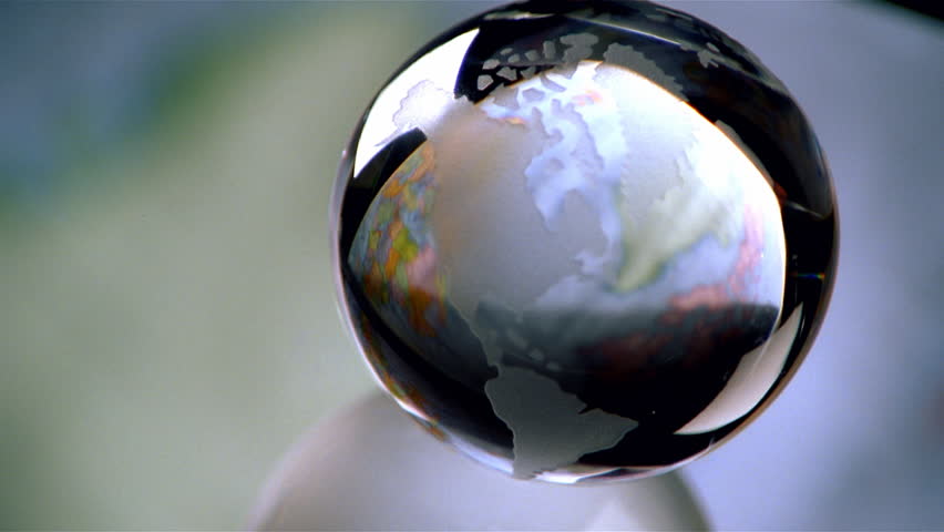 Imprinted globe marble