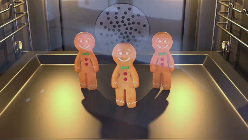Gingerbread man Dancers - . 3D animation of funny, hot and sweet cookie boy dancing for holiday and kid event, show, VJ, party, music, website, banner, dvd  Royalty-Free Stock Footage #21549772