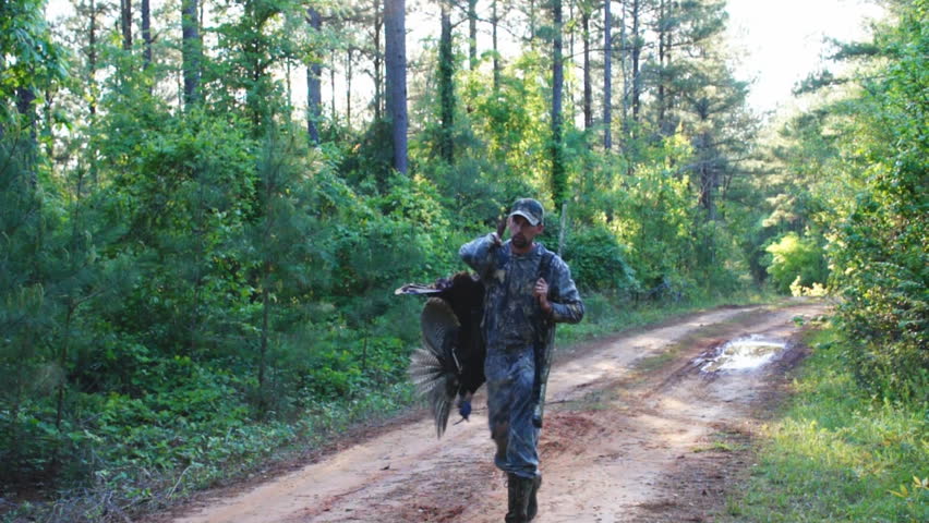 Wild Turkey Hunting, successful hunter in Georgia