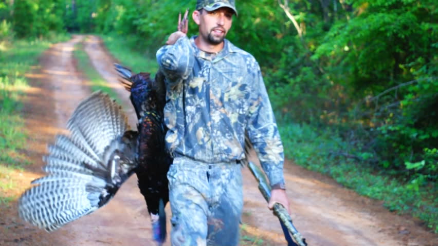 Wild Turkey Hunting, successful hunter in Georgia