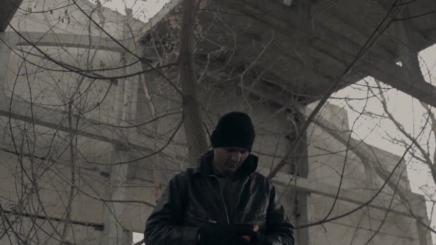 Stalker takes medicine waking in post-apocalyptic world with strong radiation