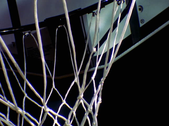 Basketball and hoop