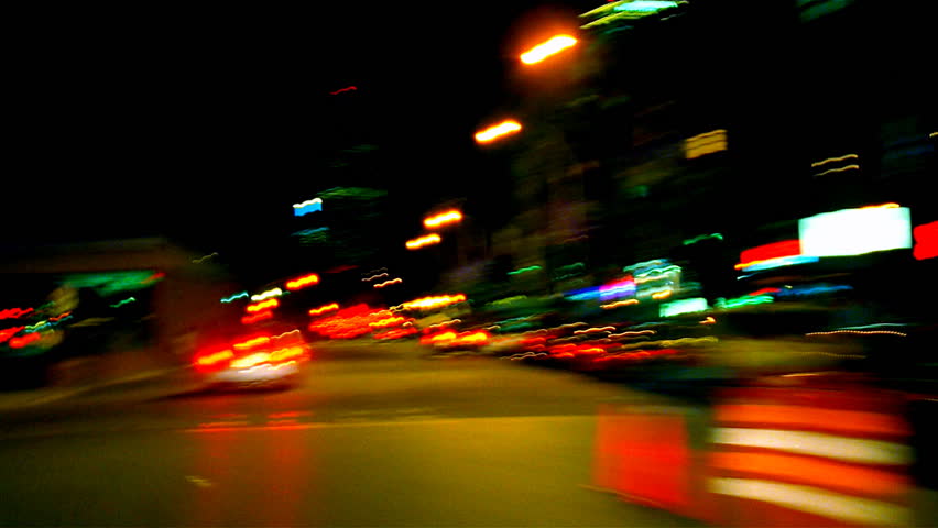 Nighttime traffic in city 3