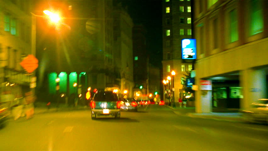 Nighttime traffic in city 2
