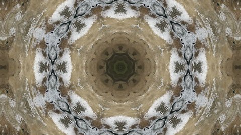 Epic kaleidoscopic background for title credits, intro sequences, music videos, meditations, event projections & over-all amazing video effects! (Octagon Symmetrical Kaleidoscope: Optical Illusions) Stock Video