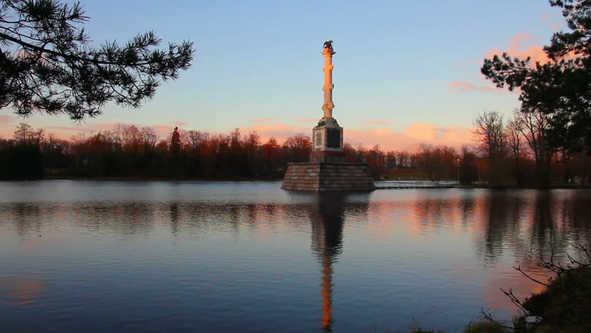 pond in Pushkin Park, Tsarskoye Selo, St. Petersburg