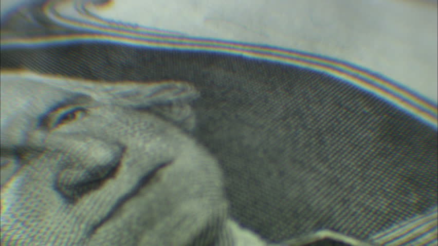 Rotating George Washington 1 dollar bill