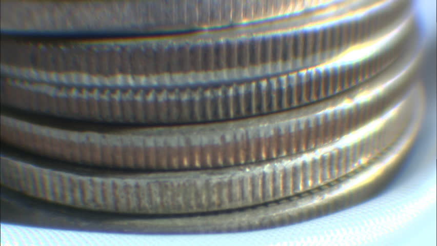 Stack of half-dollar coins