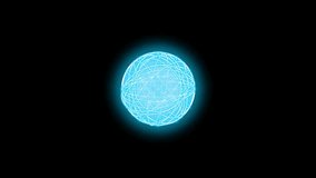 Circle Rotation blue light footage