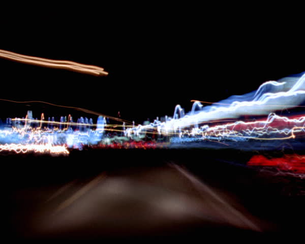 Fast paced stream of lights 5