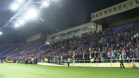 Football Fans At Stadium