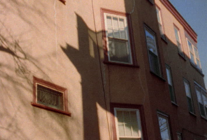 Shadows over building