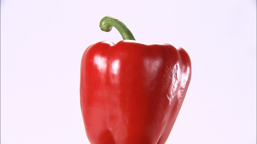 Rotating red pepper