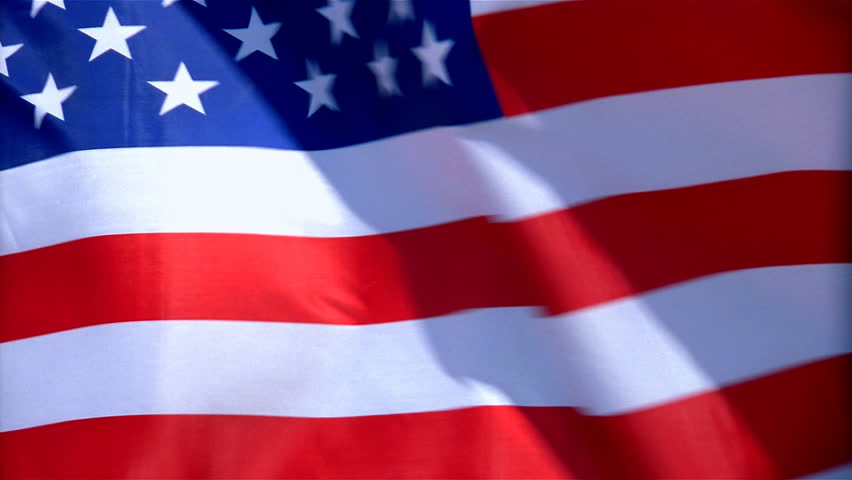 Closeup of United States flag
