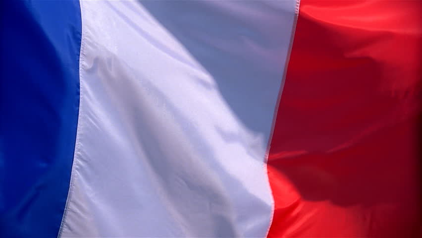 Closeup of France flag