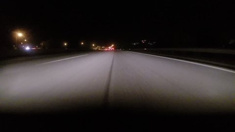 Bumper Of Car At Night 