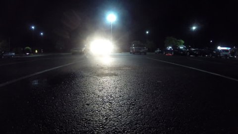 Bumper Of Car At Night 