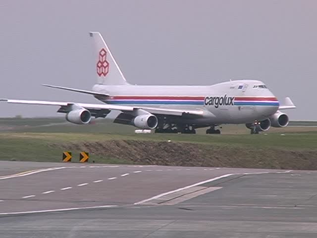 Boeing 747 at airport
