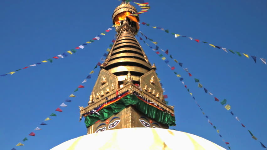 View of swayambhunath, Monkey Temple in Kathmandu, Nepal