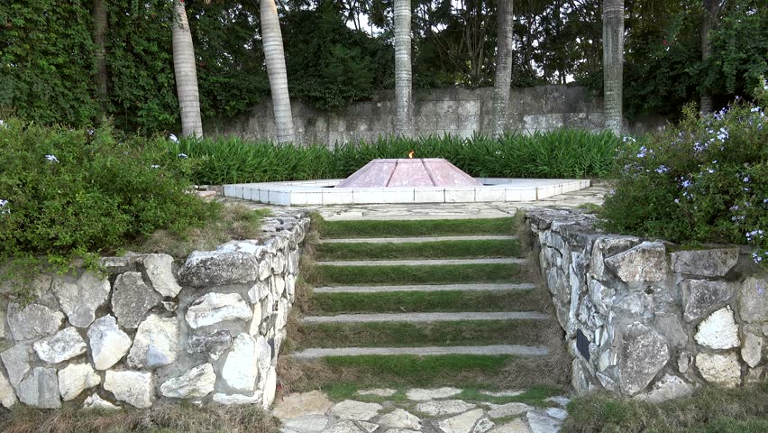 Eternal flame at the Che Guevara Sculptural Complex. Santa Clara, Cuba