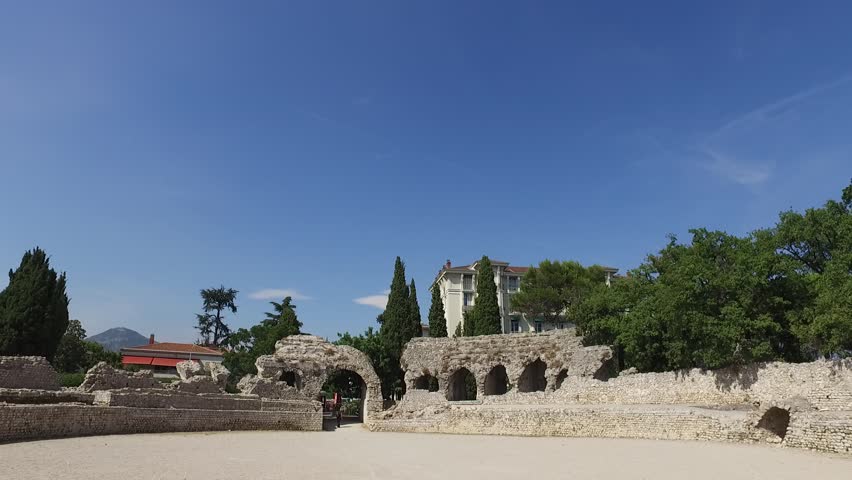 Ruins in a French city