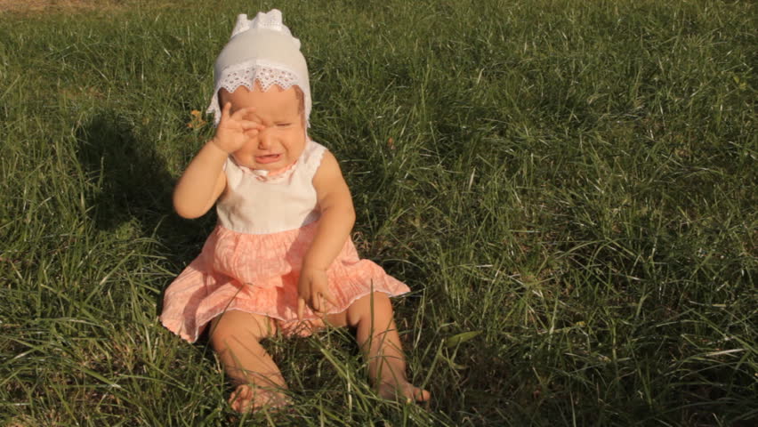 Baby Girl Rubbing Her Eyes Hands Stock Footage Video (100% Royalty-free ...