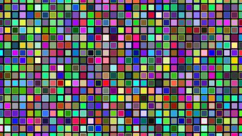Random colored tiles in mosaic shape.