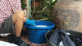 Asian woman Hand washing
