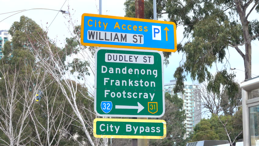 Melbourne Sign, Dudley Street, City Bypass