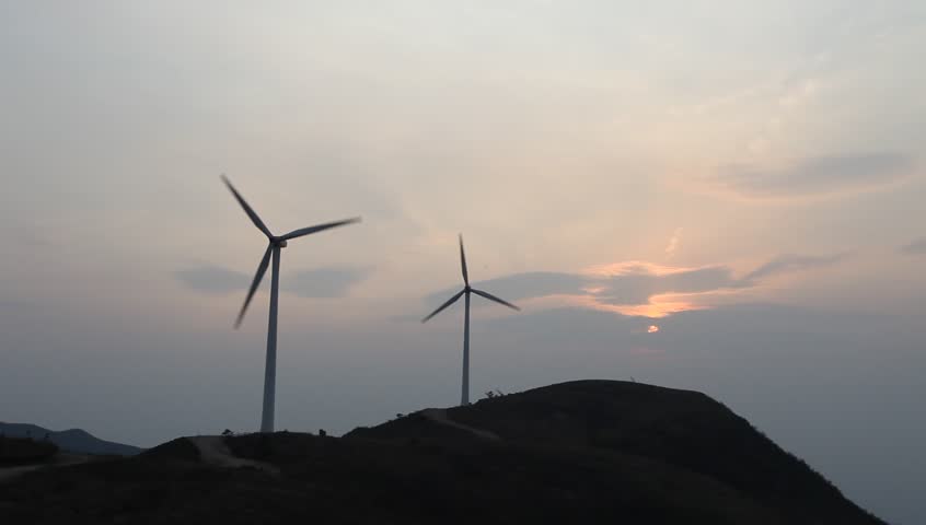wind power generation on mountain