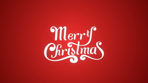 Merry Christmas Vector Text Calligraphic Lettering Stock Vector