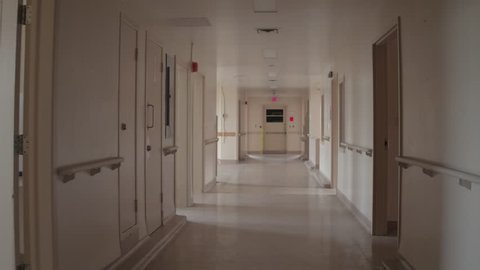 Walk through pink abandoned hospital - sanitarium