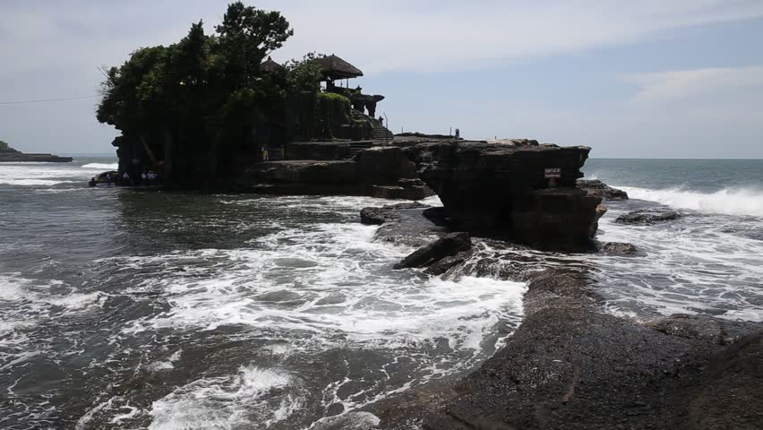 Tanah Lot, a famous view point in Bali, Indonesia.