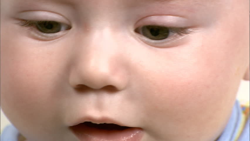 Closeup of baby's face