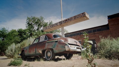 Old Car in Bluff, Utah, United States.