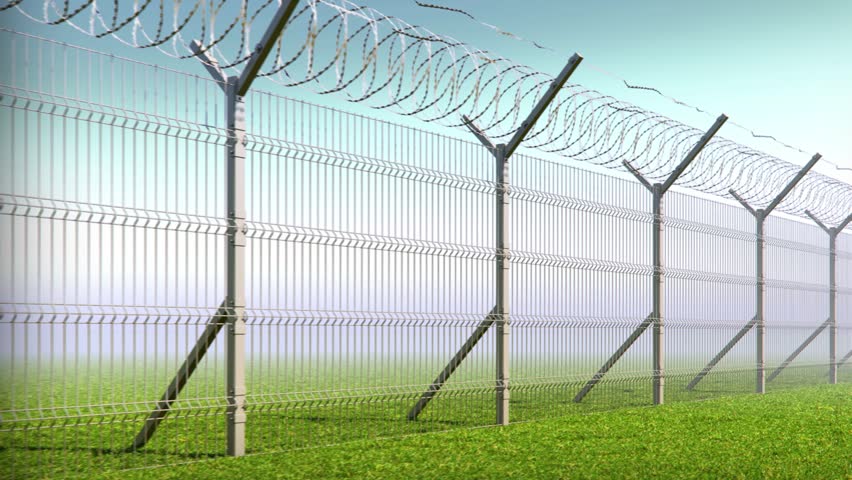 boundary wire fence