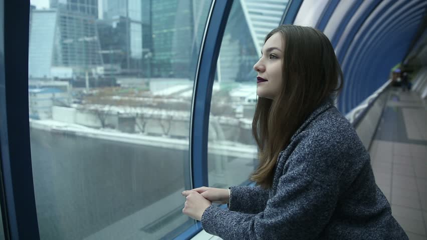 Girl walking on the street
