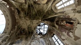 abandoned church with sun rays and grey stone - Powered by Shutterstock - Get 15% off with code: PIKWIZARD15