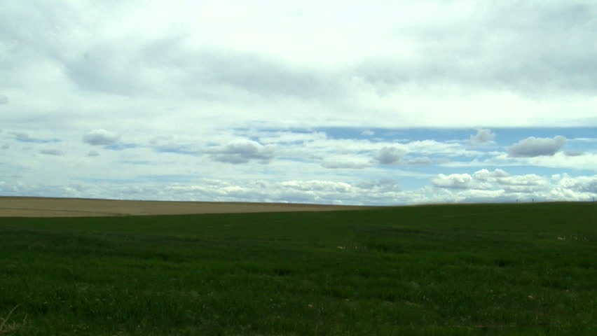 clouds time lapse and earth green