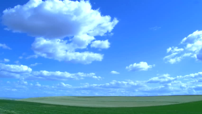 clouds time lapse and earth green