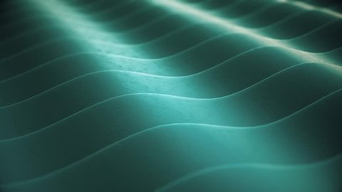 Looping set of interlocking, organic wave geometry.  It's perfect for use as a background element or as accompaniment for audio. This video is a 3D rendering. Version 4 of 5.