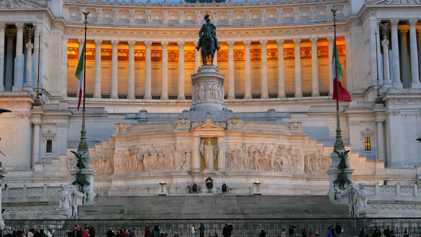 Vittorio Emanuele II (Vittoriano) Top Rome, Italy.
