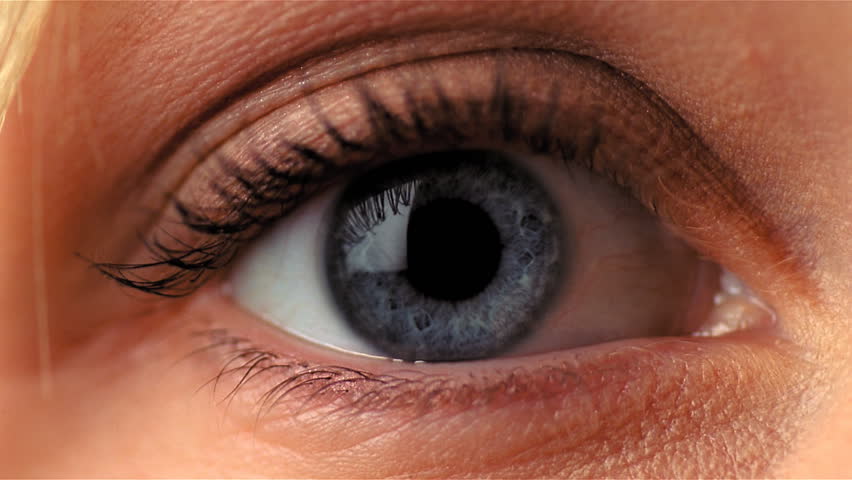 Closeup of female eye