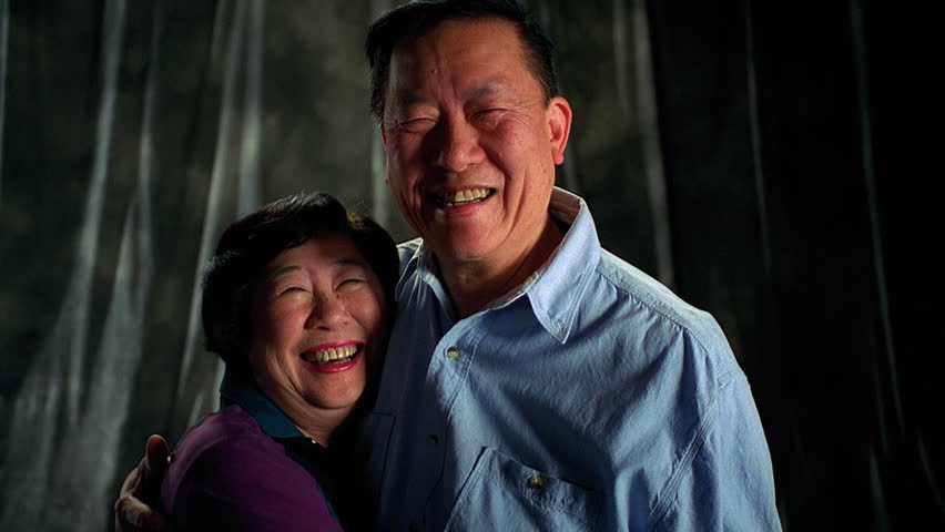 Elderly Asian couple