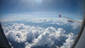 Cloud, View through an airplane window