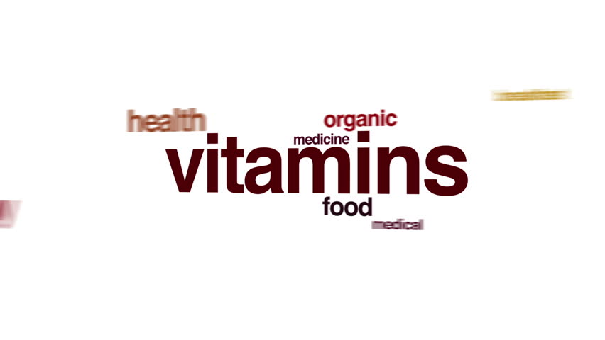 Vitamins animated word cloud. | Shutterstock HD Video #21902158