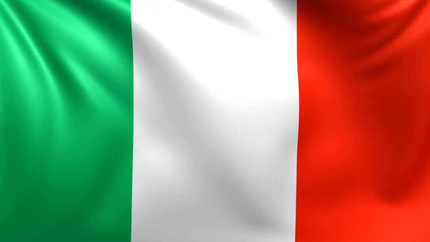 Flag of Italy. Seamless Looped Stock Footage Video (100% Royalty-free ...