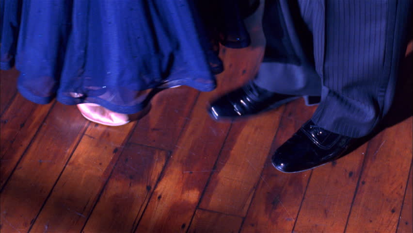 Feet of ballroom dancers