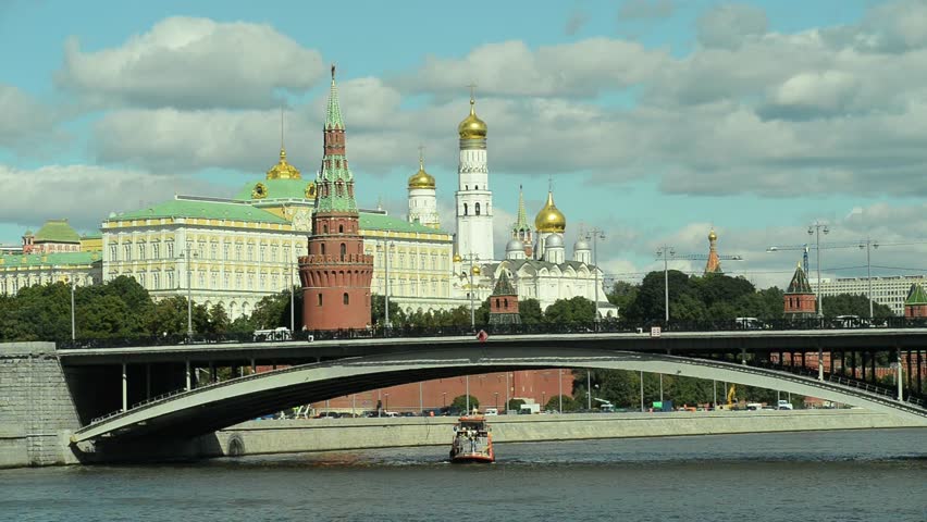 Moscow. View of the Kremlin and the city centre.